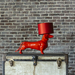 Настольная лампа COLLECTION OF DOGS с абажуром Такса варинант исполнения - 2 | Loft Concept в Санкт-петербурге