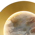 Бра в форме диска цвета латунь Brass Borders варинант исполнения - 3 | Loft Concept в Санкт-петербурге