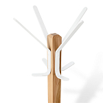 Вешалка с квадратным основанием и 4-мя белыми металлическими крючками Industrial Metal Rust варинант исполнения - 2 | Loft Concept в Санкт-петербурге