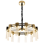 Люстра с прямоугольными хрустальными плафонами Glass Rectangles Gold Chandelier 60 варинант исполнения - 3 | Loft Concept в Санкт-петербурге