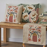 Подушка с цветочным принтом Blooming Elegance Rose варинант исполнения - 7 | Loft Concept в Санкт-петербурге