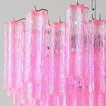 Элитная Люстра Textured Glass Pink Chandelier Ярко Розовое стекло варинант исполнения - 2 | Loft Concept в Санкт-петербурге