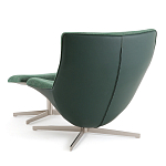 Кресло вращающееся с подставкой для ног зеленое Verdante варинант исполнения - 4 | Loft Concept в Санкт-петербурге