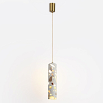 Подвесной светильник с цилиндрическим белым бетонным плафоном Terrazzo Light варинант исполнения - 2 | Loft Concept в Санкт-петербурге