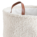 Корзина для белья из ткани букле Boucle Organizers Round варинант исполнения - 2 | Loft Concept в Санкт-петербурге