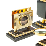 Настольный письменный набор из яшмы и долерита в подарочной упаковке Manager Organizer варинант исполнения - 8 | Loft Concept в Санкт-петербурге