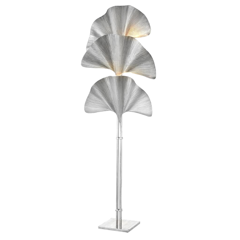 Торшер Eichholtz Floor Lamp Las Palmas Silver Серебряный в Санкт-петербурге | Loft Concept 