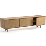 ТВ-тумба с декором из ротанга Pansy Rattan TV Stand варинант исполнения - 8 | Loft Concept в Санкт-петербурге