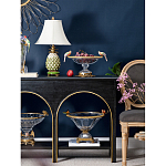 Чаша из прозрачного стекла с бронзовым рельефным ободком Eden Garden варинант исполнения - 3 | Loft Concept в Санкт-петербурге