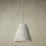 Подвесной светильник белый металлический в форме купола White Natural Lines варинант исполнения - 2 | Loft Concept в Санкт-петербурге