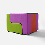 Дизайнерское кресло зеленое Poltronova Sofo Verosa Green Pink Armchair варинант исполнения - 2 | Loft Concept в Санкт-петербурге