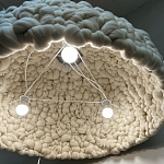 Вязаный подвесной светильник из шерсти Dome Wool Lamp  варинант исполнения - 4 | Loft Concept в Санкт-петербурге
