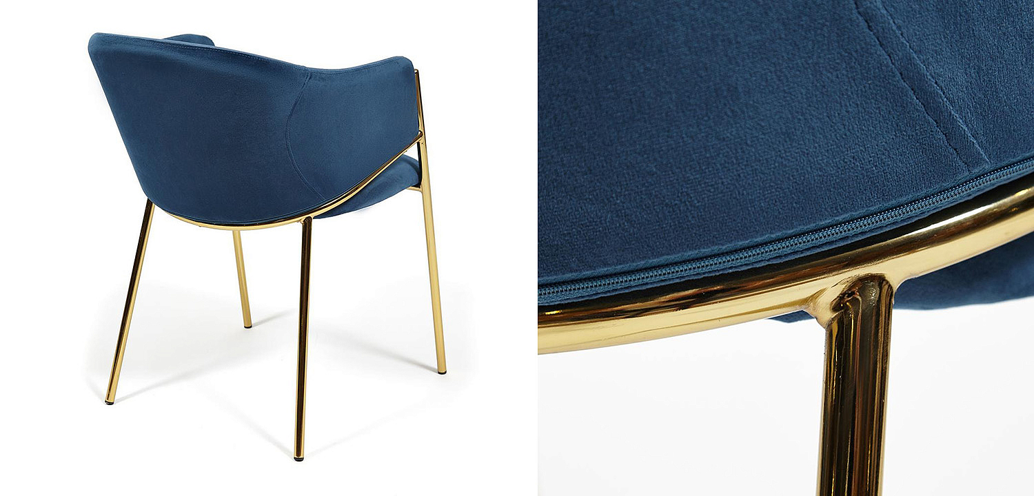 Стул Dolores blue velvet - Loft-Concept в Санкт-петербурге