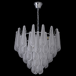 Люстра с подвесками из рифленного стекла в форме капель Textured Glass Chandelier варинант исполнения - 17 | Loft Concept в Санкт-петербурге