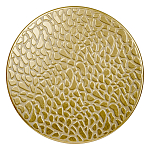 Журнальный столик с конусообразной основой и текстурной поверхностью золотого цвет Ethnic Metal варинант исполнения - 1 | Loft Concept в Санкт-петербурге