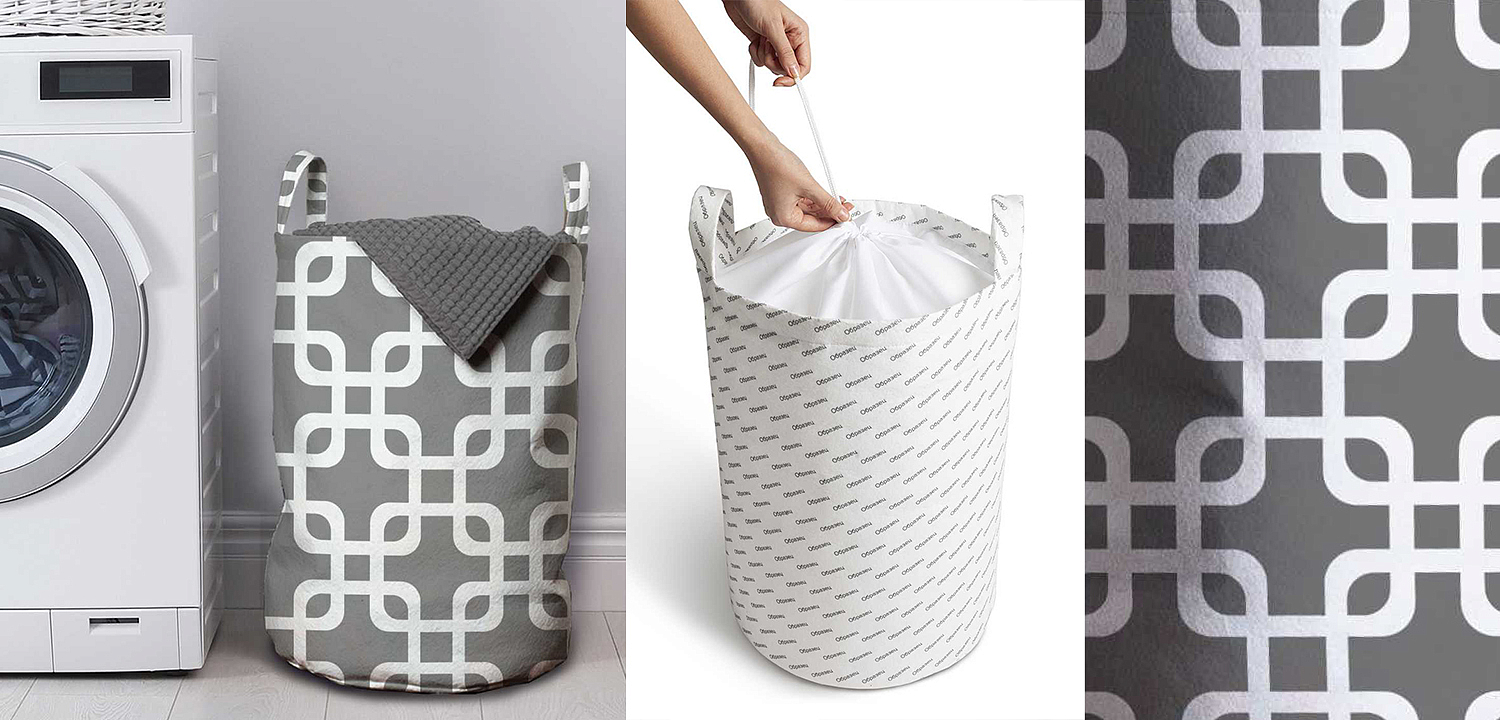 Корзина Squares on Gray Basket Корзина Squares on Gray Basket - Loft-Concept в Санкт-петербурге