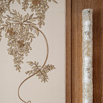 Обои с вышивкой ручной работы Deco Wisteria ﻿Midas colourway on Liso Pearl wool sateen варинант исполнения - 5 | Loft Concept в Санкт-петербурге