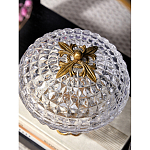 Конфетница из прозрачного рельефного стекла Eden Garden варинант исполнения - 7 | Loft Concept в Санкт-петербурге