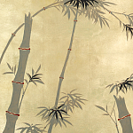 Обои ручная роспись Bamboo Dark Lacquer on Deep Rich Gold gilded tea paper варинант исполнения - 1 | Loft Concept в Санкт-петербурге