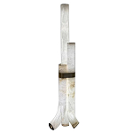 Торшер геометрический с тремя мраморными плафонами Marble Tripod варинант исполнения - 1 | Loft Concept в Санкт-петербурге