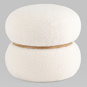 Пуф Полли S тедди белый