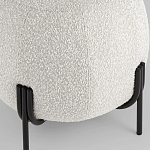 Пуф в ткани букле молочного цвета Pikelet варинант исполнения - 4 | Loft Concept в Санкт-петербурге