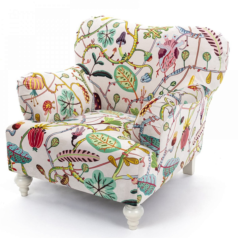 Кресло Seletti Armchair Botanical diva white Белый Мульти в Санкт-петербурге | Loft Concept 