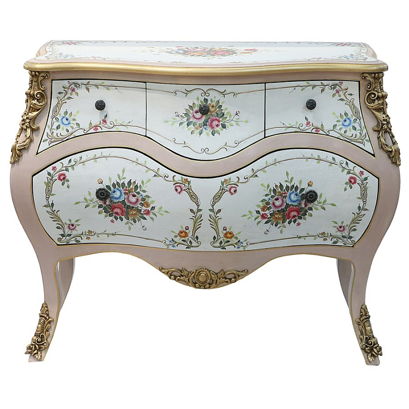 Комод Rococo Reminder Белый Золотой в Санкт-петербурге | Loft Concept 