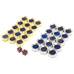 Нарды настольные из натурального камня лазурит и долерит Backgammon from Stone варинант исполнения - 11 | Loft Concept в Санкт-петербурге