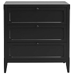 Комод с 3-мя ящиками черный Silva Black Chest of Drawers варинант исполнения - 2 | Loft Concept в Санкт-петербурге