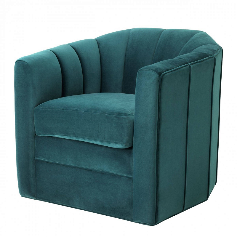 Кресло Eichholtz Chair Delancey Sea Green Бирюзовый в Санкт-петербурге | Loft Concept 