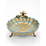 Блюдо фарфоровое Птица на ветке Flora варинант исполнения - 3 | Loft Concept в Санкт-петербурге