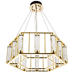 Люстра в форме шестиугольника с хрустальным декором Agace Crystal Chandelier варинант исполнения - 3 | Loft Concept в Санкт-петербурге