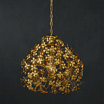 Подвесной светильник золотой с декором в виде лепестков клевера Hanging Clover варинант исполнения - 3 | Loft Concept в Санкт-петербурге