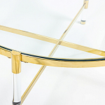 Кофейный столик со столешницей из стекла Crossy варинант исполнения - 2 | Loft Concept в Санкт-петербурге