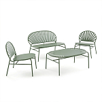 Зелёная скамья из стали Goodwin Metal Bench Green варинант исполнения - 8 | Loft Concept в Санкт-петербурге