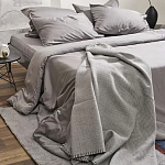 Плед из шерсти мериноса серого цвета 130×180 см Gray Waves варинант исполнения - 8 | Loft Concept в Санкт-петербурге