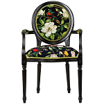 Стул с подлокотниками из натурального бука с изображением птиц и цветов Blooming Birds варинант исполнения - 1 | Loft Concept в Санкт-петербурге