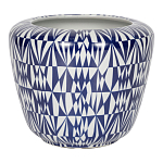 Кашпо с орнаментом в сочетании белого и синего цвета Artistic Flowerpot варинант исполнения - 1 | Loft Concept в Санкт-петербурге