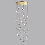 Люстра каскадня с 27-ю прозрачными шарообразными подвесами Bubbles Bocci варинант исполнения - 2 | Loft Concept в Санкт-петербурге