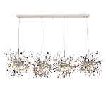 Люстра подвесная из четырех частей с металлическими круглыми элементами Terzani Argent варинант исполнения - 4 | Loft Concept в Санкт-петербурге