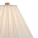 Настольная лампа с фактурным конусовидным абажуром и кожаным каркасом Malifis варинант исполнения - 2 | Loft Concept в Санкт-петербурге