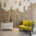 Гипсовая 3D панель с принтографией PM-47 варинант исполнения - 2 | Loft Concept в Санкт-петербурге