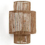 Бра с плетенным из джута плафоном Jutti H30 см варинант исполнения - 1 | Loft Concept в Санкт-петербурге