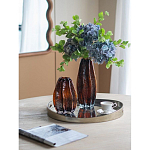 Ваза стеклянная янтарного цвета с текстурированным силуэтом Carambola варинант исполнения - 6 | Loft Concept в Санкт-петербурге