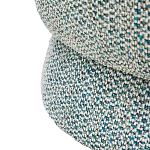 Дизайнерское мягкое кресло без подлокотников в голубой пестрой обивке Roux Armchair варинант исполнения - 5 | Loft Concept в Санкт-петербурге