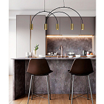 Линейный светильник с дугообразным каркасом Daviau Linear Arch Light 5 варинант исполнения - 2 | Loft Concept в Санкт-петербурге