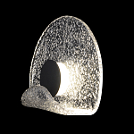 Бра из текстурированного прозрачного стекла с изогнутым краем Textured Glass  варинант исполнения - 1 | Loft Concept в Санкт-петербурге