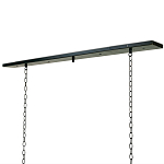 Люстра прямоугольная с 4-мя прозрачными цилиндрическими плафонами  Stamped Cylinders варинант исполнения - 2 | Loft Concept в Санкт-петербурге