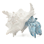 Статуэтка голубой рак с белой раковиной Marine Accessories варинант исполнения - 1 | Loft Concept в Санкт-петербурге